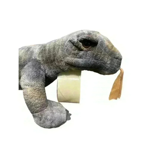 Wild Republic Komodo Dragon Plush Stuffed Animal 23.5" Green Large - Picture 3 of 8